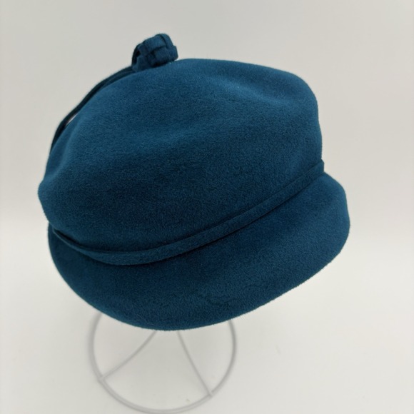 Sheraton Accessories - Vintage Sheraton Teal Wool Women's Hat Cap‎ Body Made In Italy